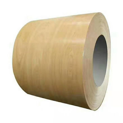 Tolerancia personalizable ± 1% de grano de madera bobina de aluminio pre-pintada para paredes cortinas