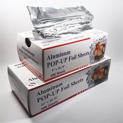 Cocina saludable Plata de papel de aluminio pop-up con templado suave y diseño duradero