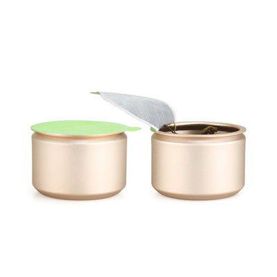 Capacitación personalizada de metal de aluminio sellado lata de té para mini café de hojas de té
