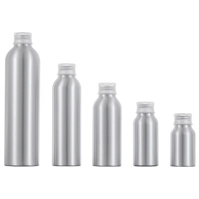 Botella de tapa de tornillo de aluminio de etiqueta privada personalizable para envases metálicos a un precio asequible