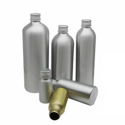 Botella de tapa de tornillo de aluminio de etiqueta privada personalizable para envases metálicos a un precio asequible