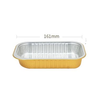 Rectangulares pequeños de oro y plata de calidad alimenticia chaqueta de avión de aluminio de papel alimenticio contenedores