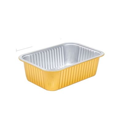 Se acepta pedido personalizado Caja de comedor de papel de aluminio de 930 ml de capacidad