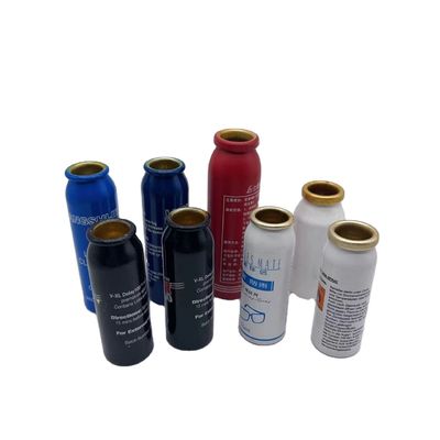 Envases de aerosoles blancos de aluminio personalizados para envases metálicos industriales químicos