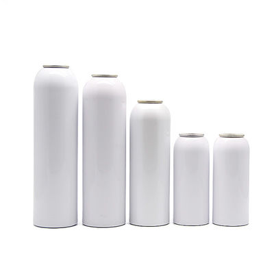 Envases de aerosoles blancos de aluminio personalizados para envases metálicos industriales químicos