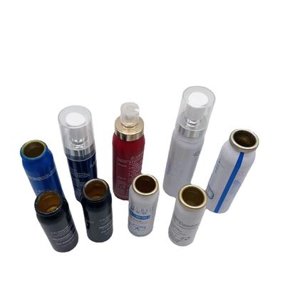 Envases de aerosoles blancos de aluminio personalizados para envases metálicos industriales químicos