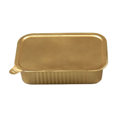 Contenedor de aluminio de calidad alimenticia ecológico y reutilizable con tapas