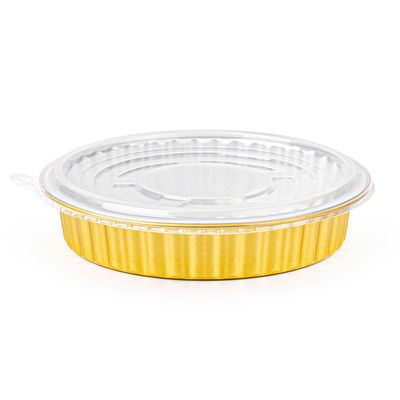 Contenedor de aluminio de calidad alimenticia ecológico y reutilizable con tapas