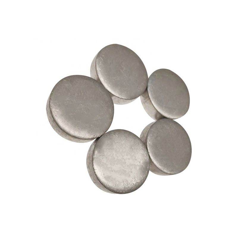 Diámetro de 6 mm Disco redondo de aluminio blanco de plata sin aleación para paletas plegables 1070 babosa